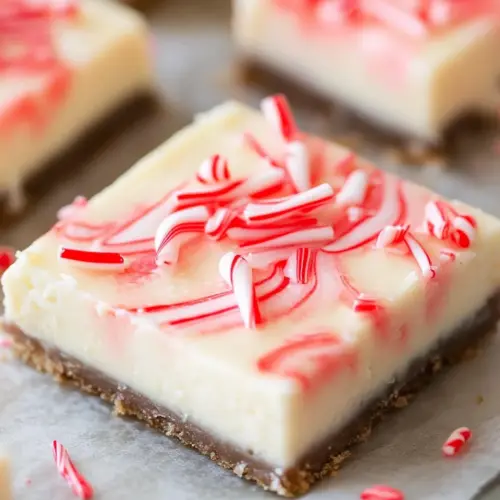 Peppermint Cheesecake Bars