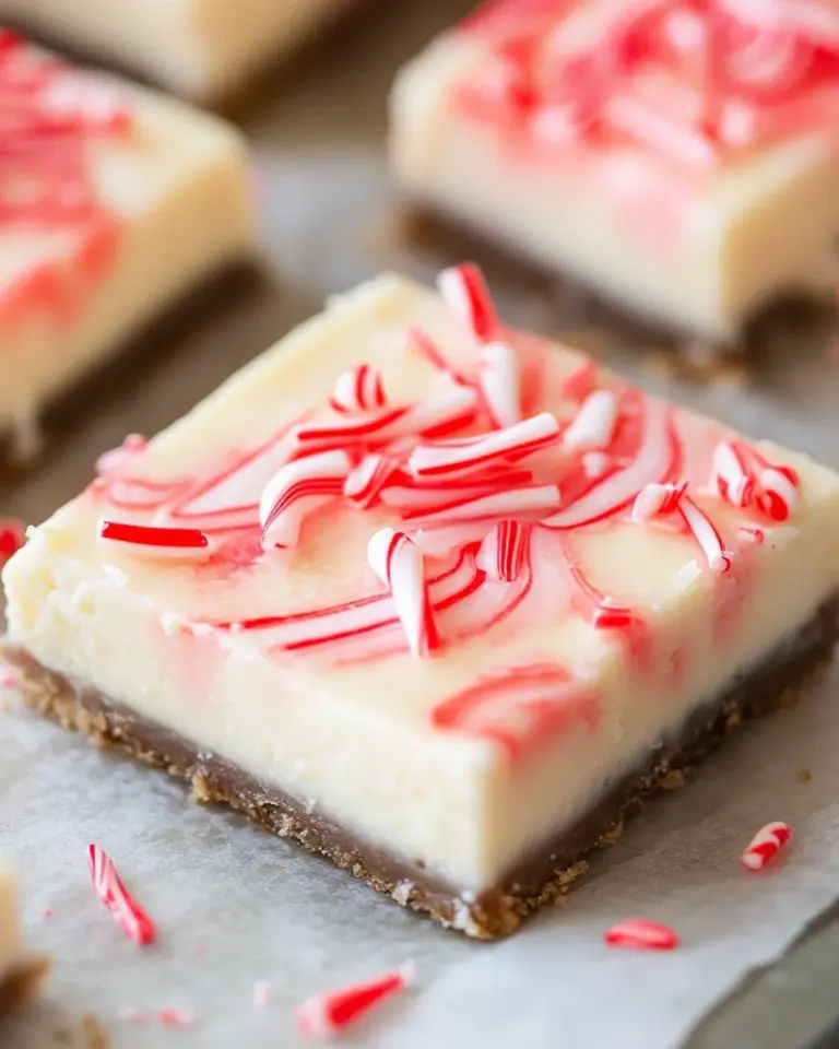 Peppermint Cheesecake Bars