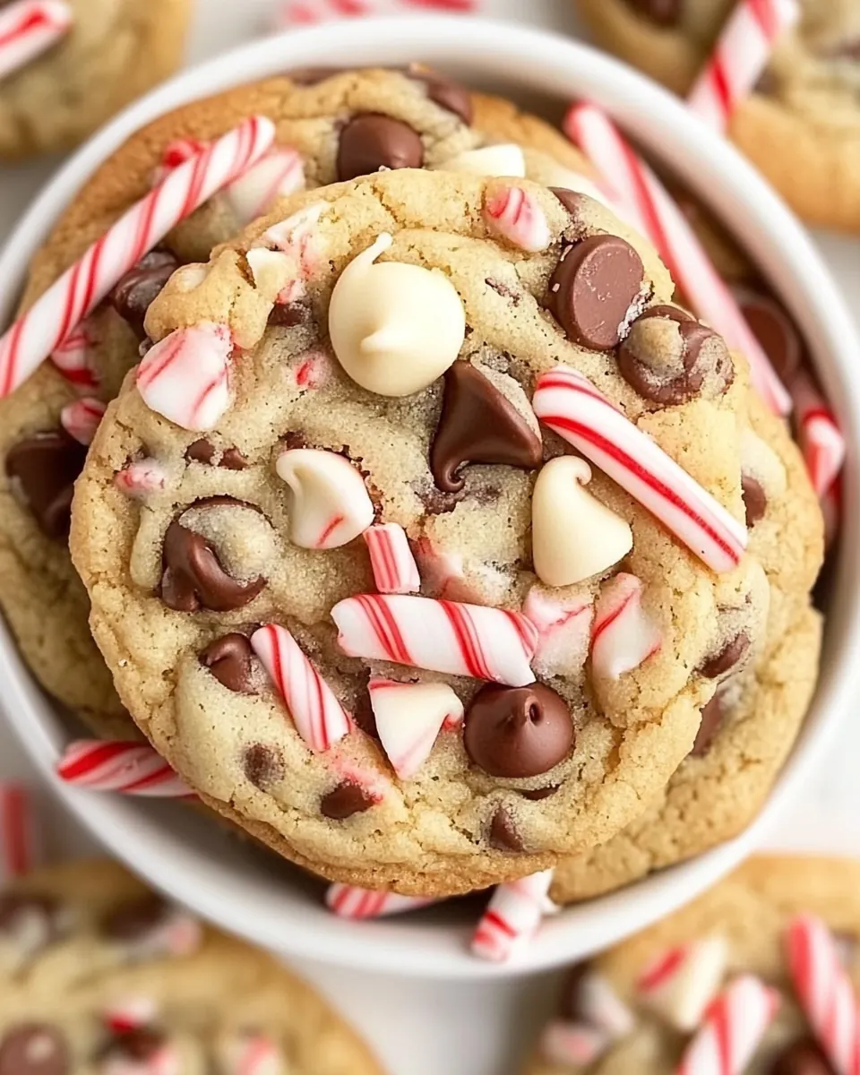 Peppermint Chocolate Chip Cookies