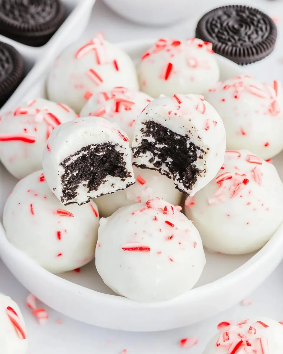 Peppermint Oreo Cookie Balls