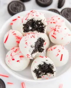 Peppermint Oreo Cookie Balls