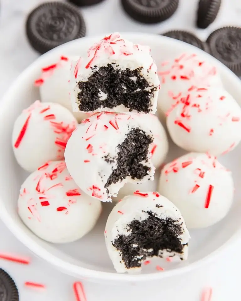 Peppermint Oreo Cookie Balls