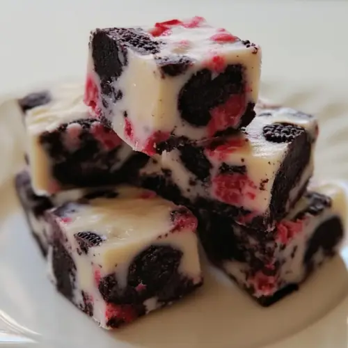 Peppermint Oreo Fudge
