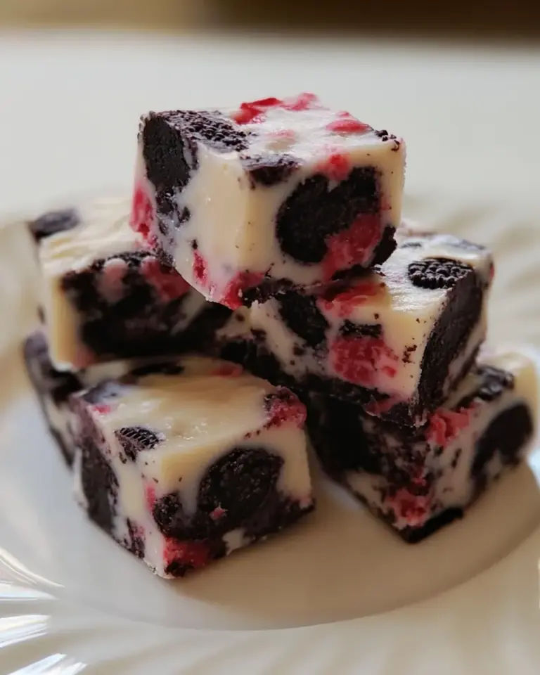 Peppermint Oreo Fudge