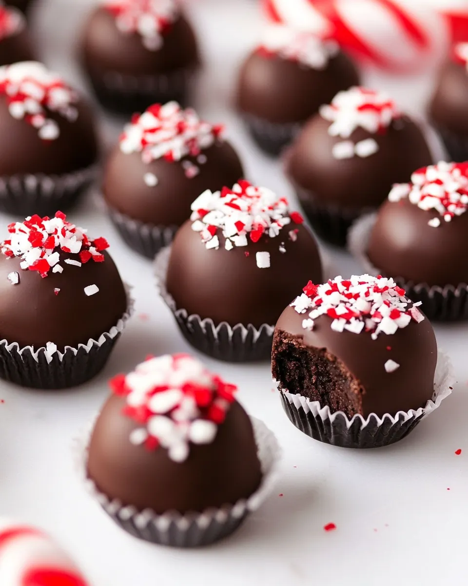 Peppermint Oreo Truffles