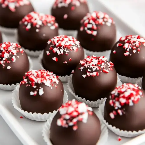 Peppermint Oreo Truffles