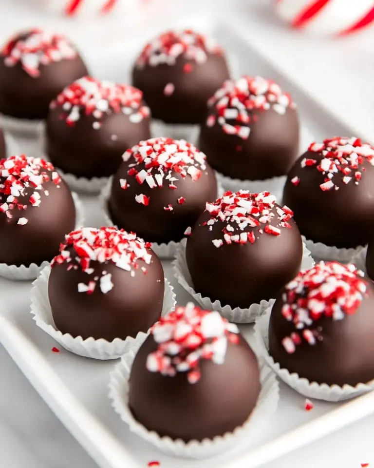 Peppermint Oreo Truffles