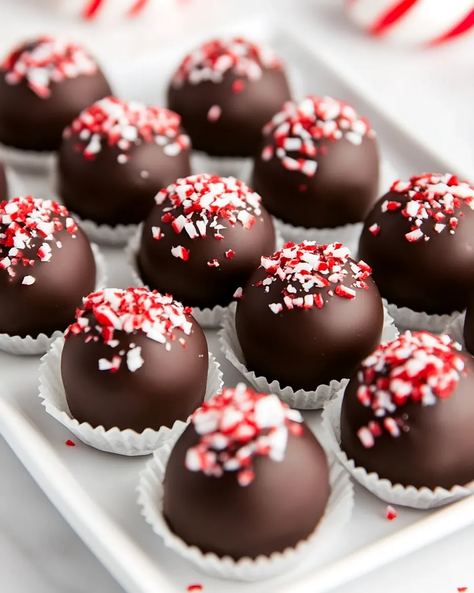 Peppermint Oreo Truffles