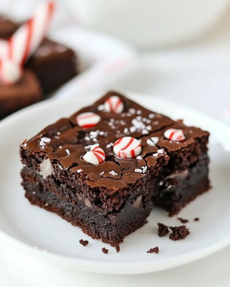 Peppermint Pattie Brownies