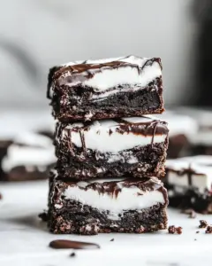 Peppermint Pattie Brownies