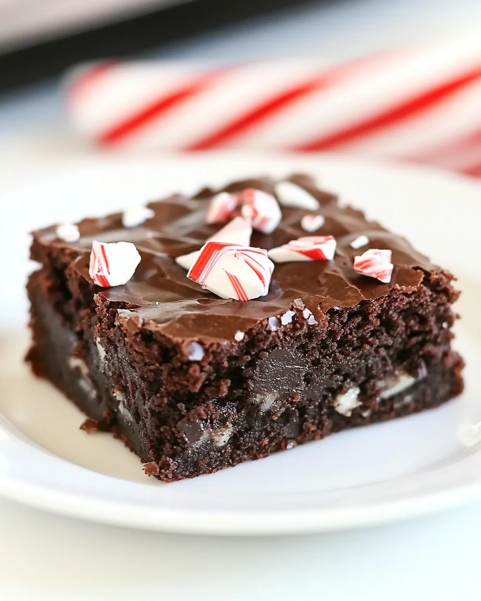 Peppermint Pattie Brownies
