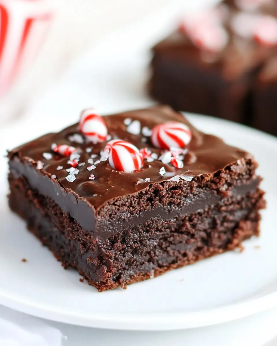 Peppermint Pattie Brownies