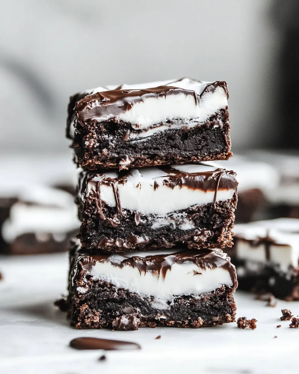 Peppermint Pattie Brownies