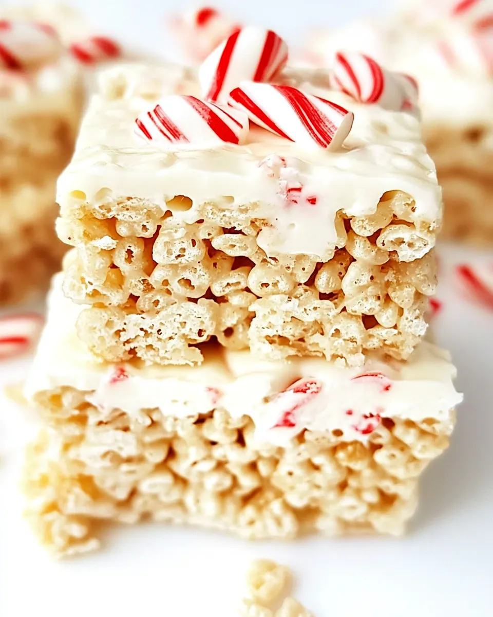 Peppermint Rice Krispies Treats