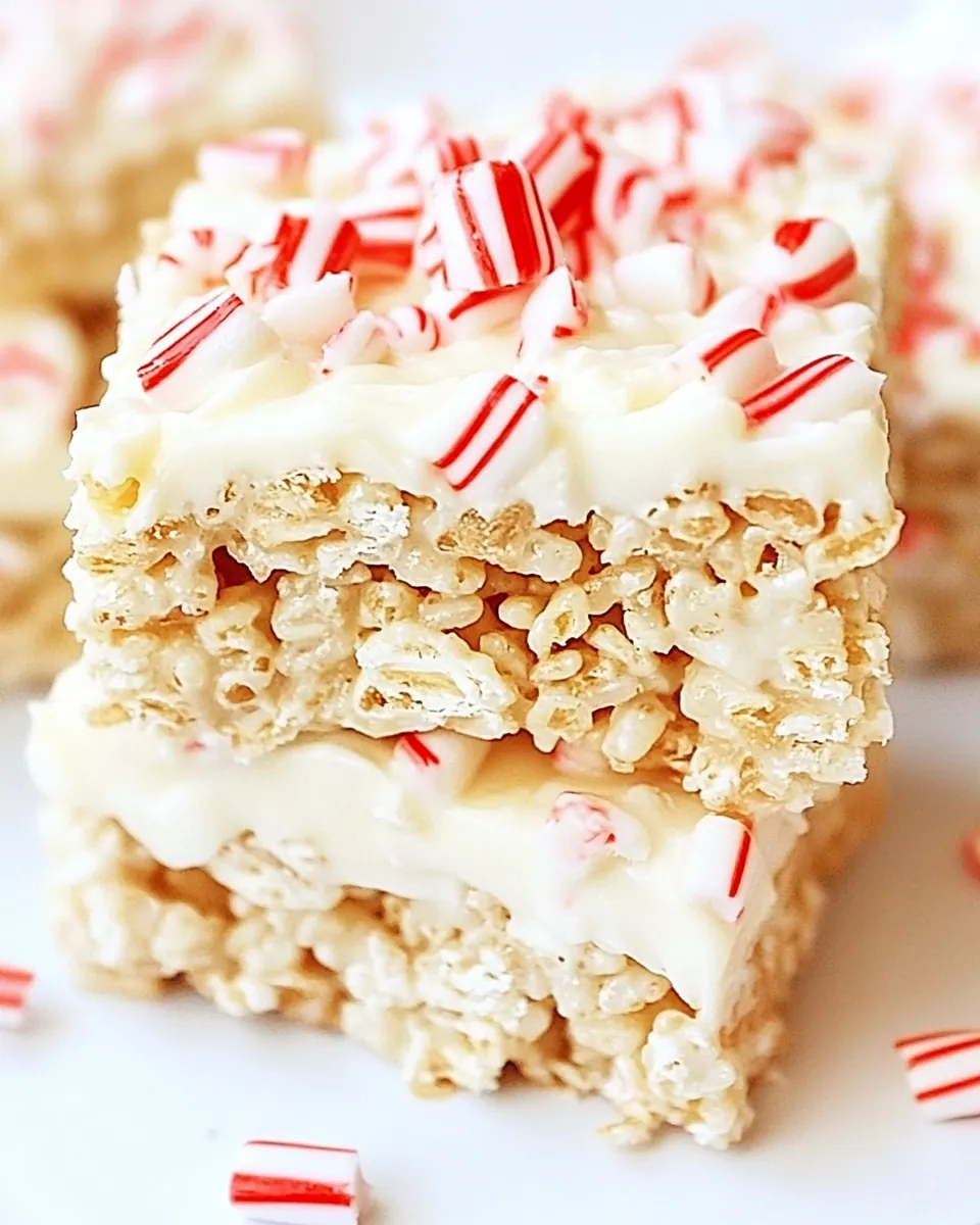 Peppermint Rice Krispies Treats