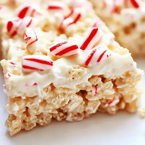 Peppermint Rice Krispies Treats