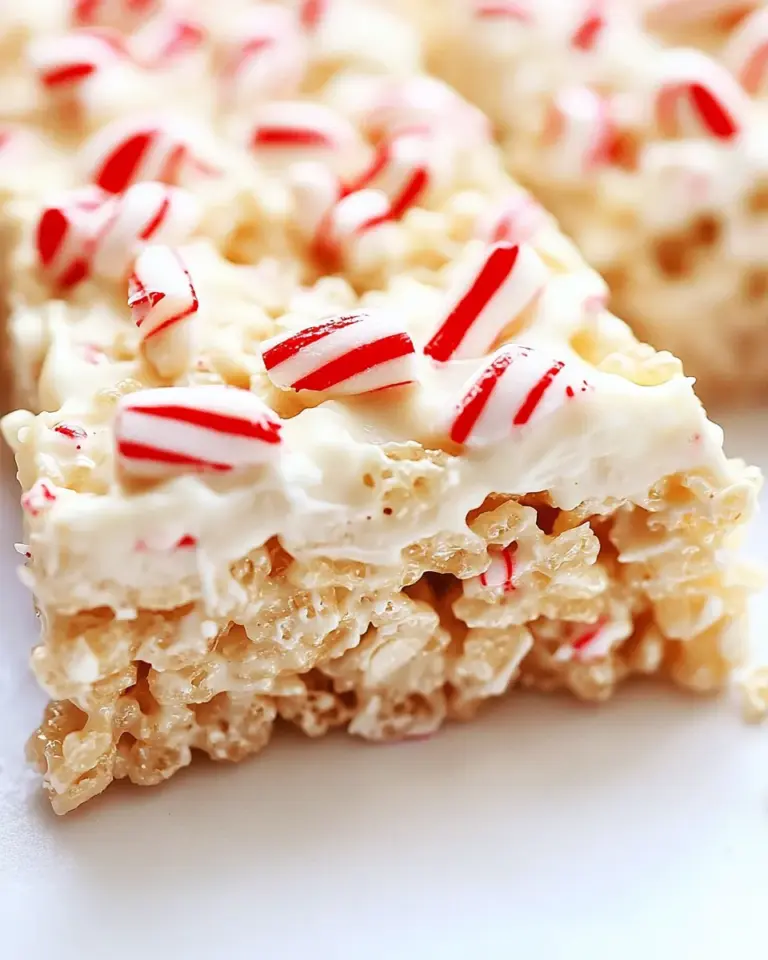 Peppermint Rice Krispies Treats
