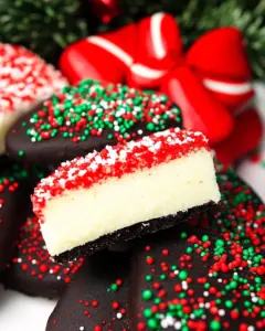 Peppermint Shortbread Cookies