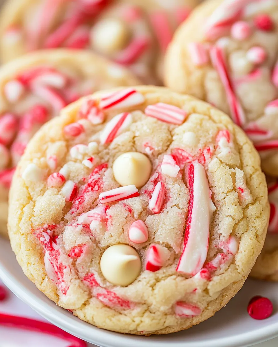 Peppermint White Chocolate Chip Cookies