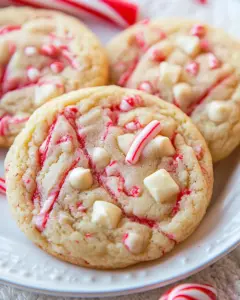 Peppermint White Chocolate Chip Cookies