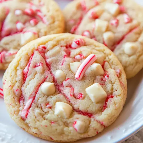 Peppermint White Chocolate Chip Cookies