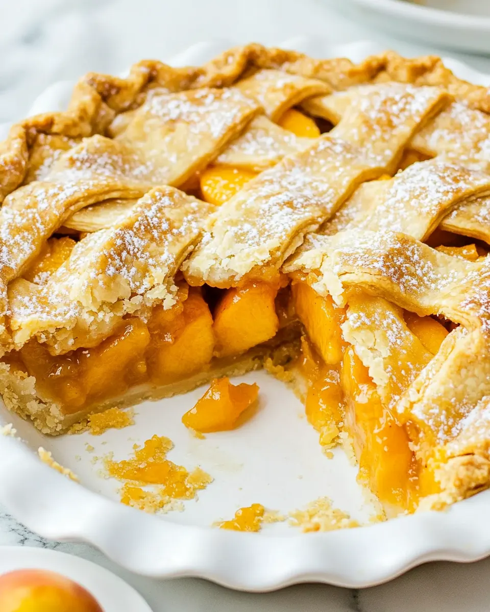 Perfect Peach Pie