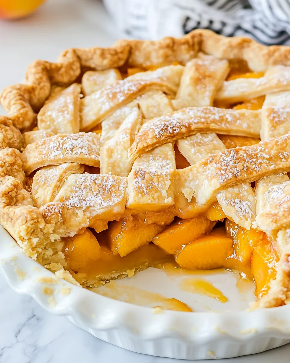 Perfect Peach Pie