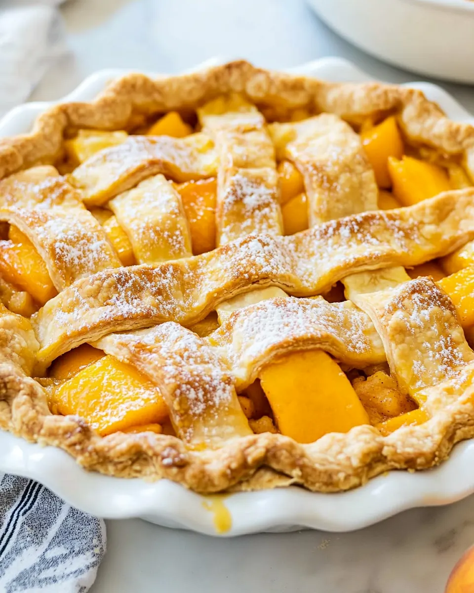 Perfect Peach Pie