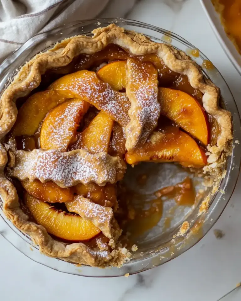 Perfect Vegan Peach Pie