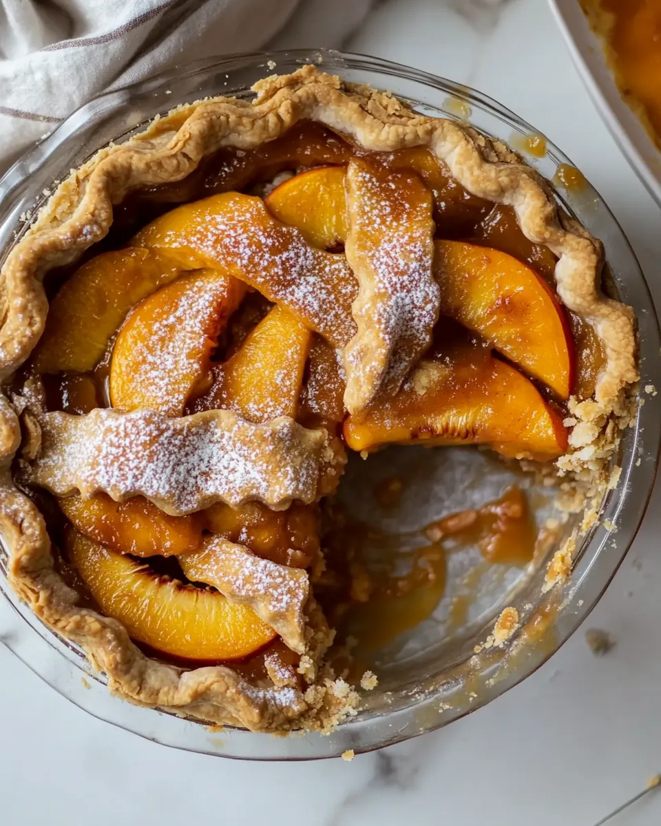 Perfect Vegan Peach Pie