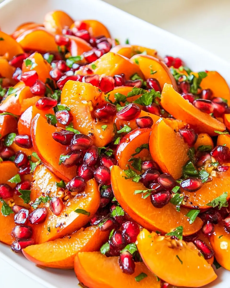 Persimmon Pomegranate Salad