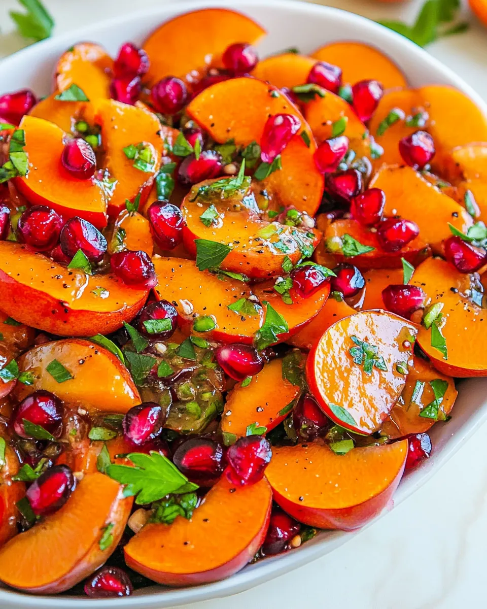 Persimmon Pomegranate Salad