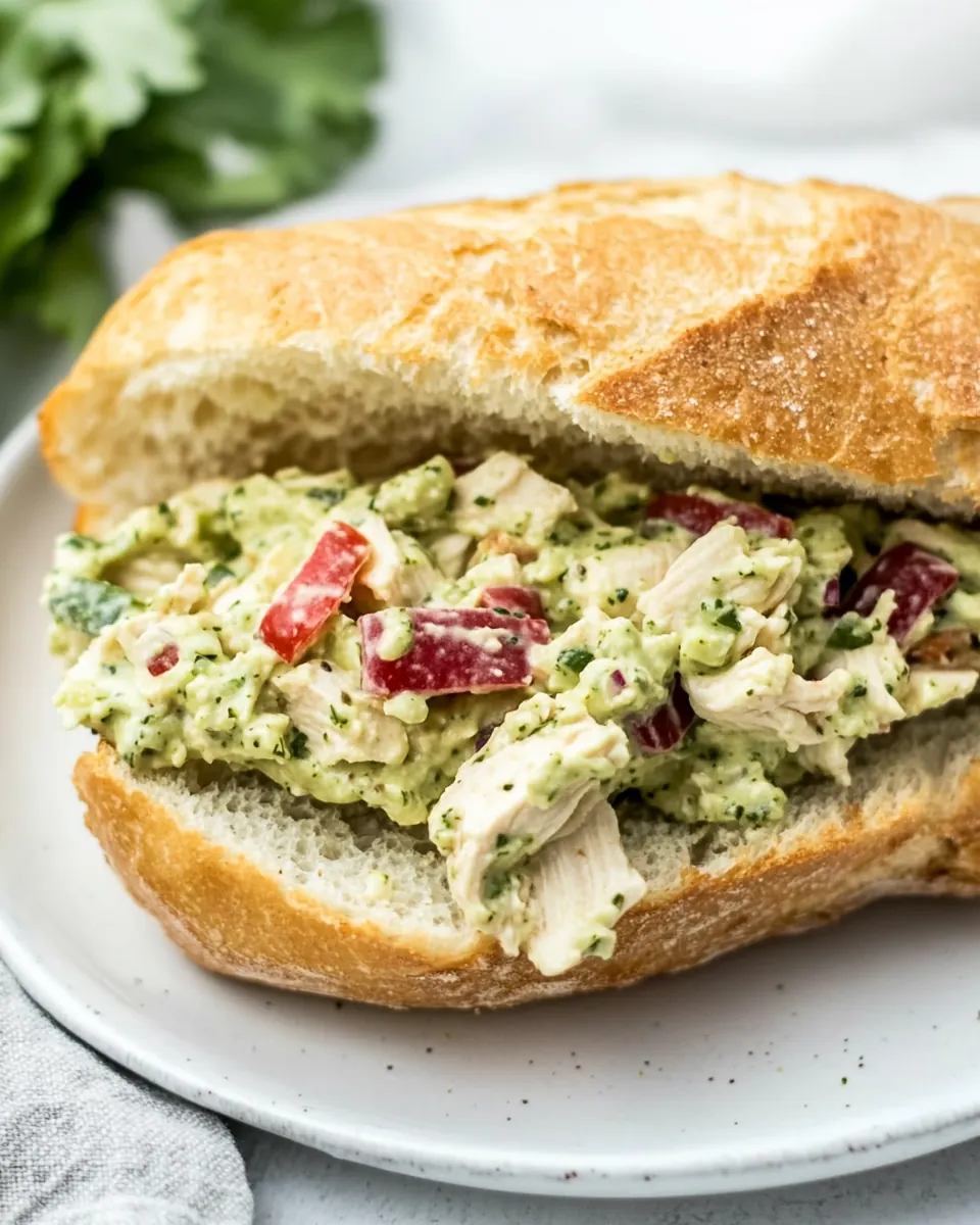 Pesto Chicken Salad Sandwich