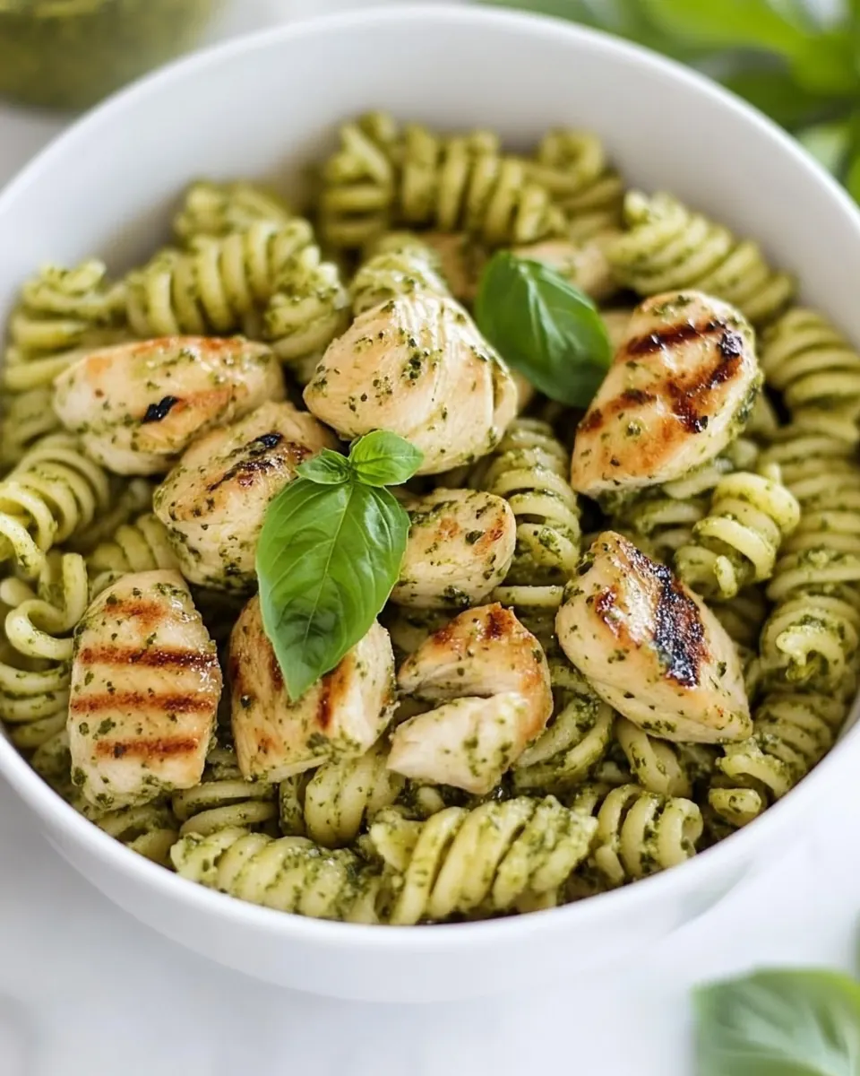 Pesto Pasta with Chicken