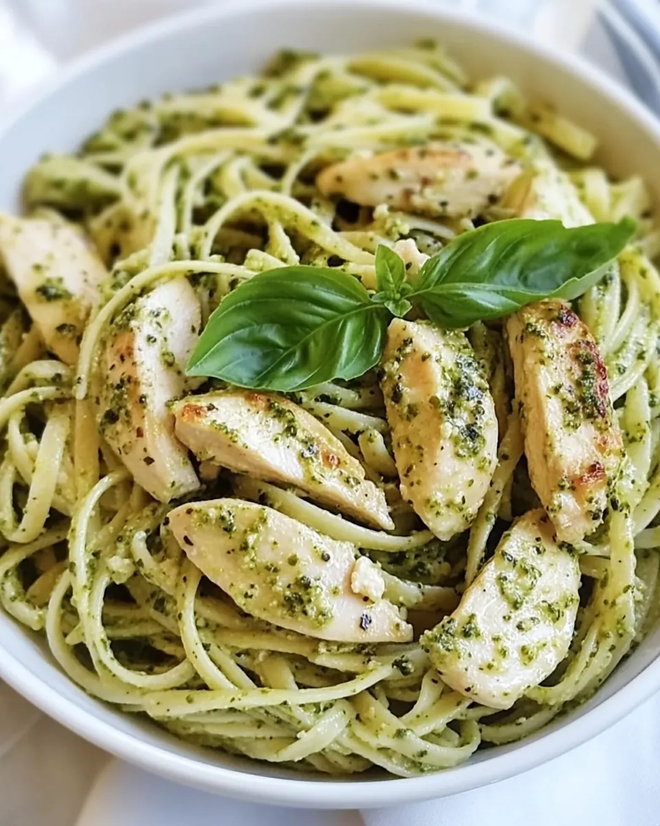 Pesto Pasta with Chicken