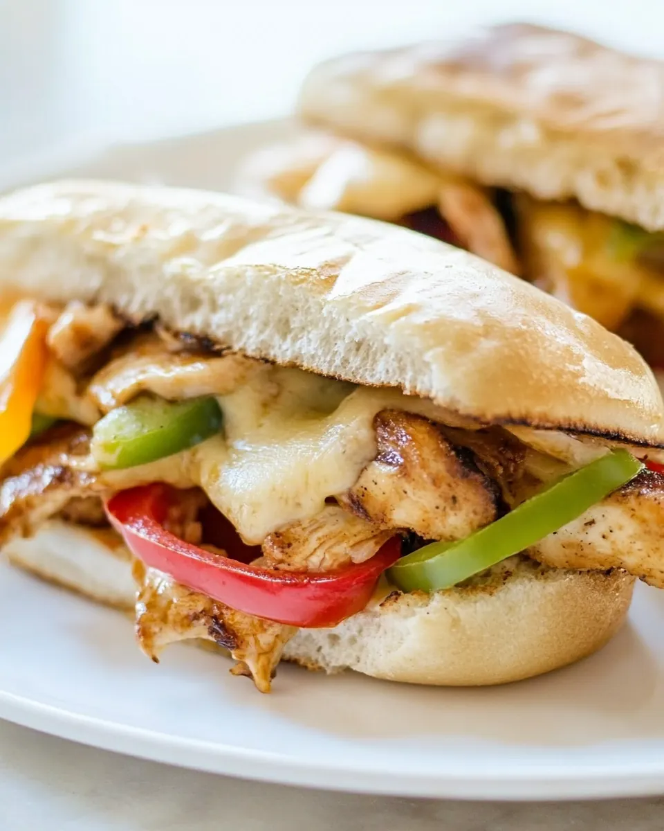 Philly Cheese Chicken Sandwich