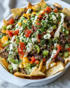 Philly Cheesesteak Nachos