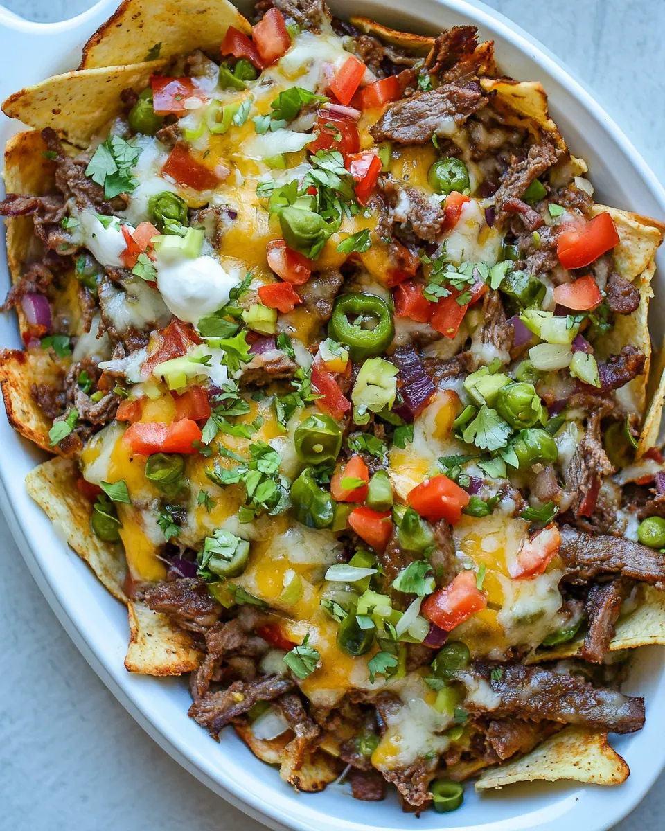 Philly Cheesesteak Nachos