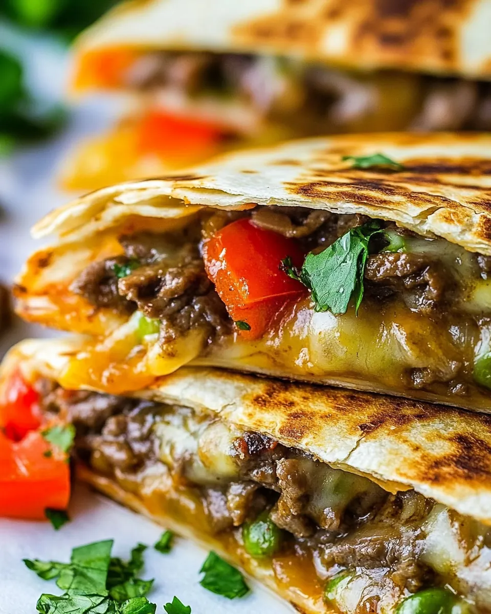 Philly Cheesesteak Quesadilla