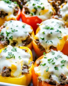Philly Cheesesteak Stuffed Peppers