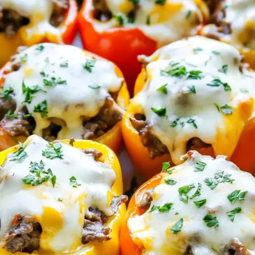 Philly Cheesesteak Stuffed Peppers