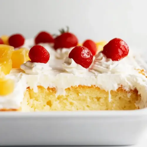 Pina Colada Poke Cake