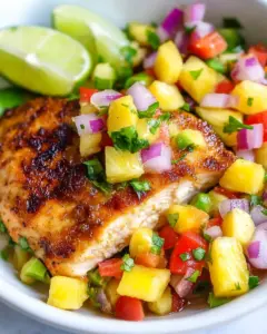 Pineapple Salsa Chicken