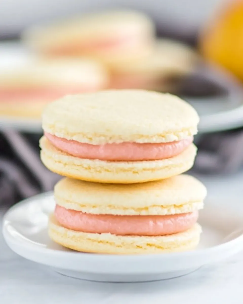 Pink Grapefruit Sandwich Cookies