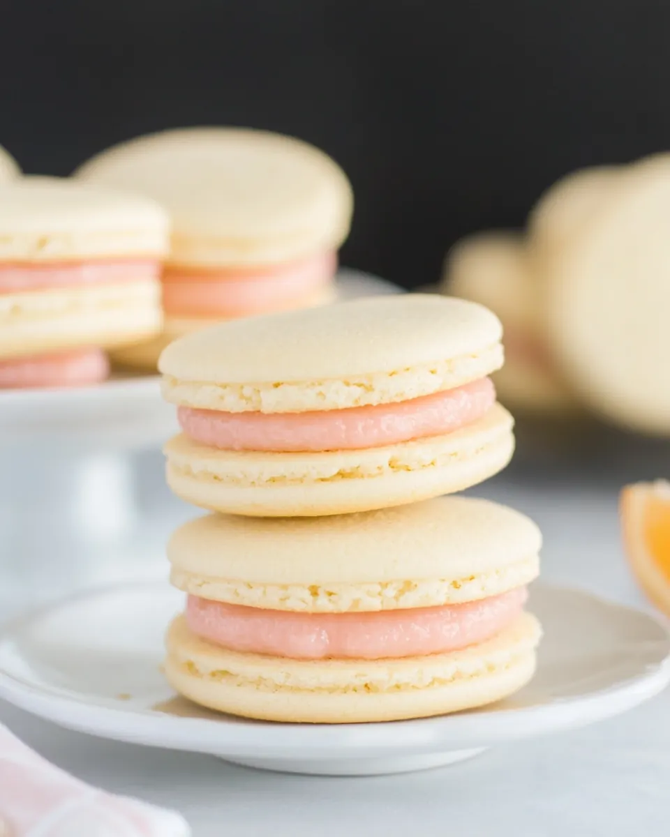 Pink Grapefruit Sandwich Cookies