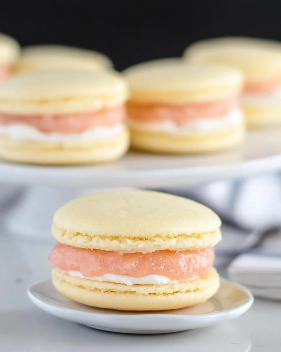 Pink Grapefruit Sandwich Cookies