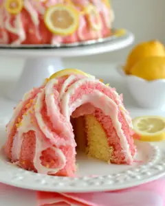 Pink Lemonade Swirl Bundt Cake