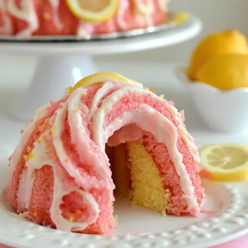 Pink Lemonade Swirl Bundt Cake