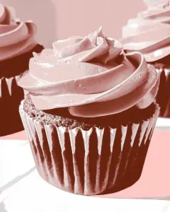 Pink Strawberry Cupcakes