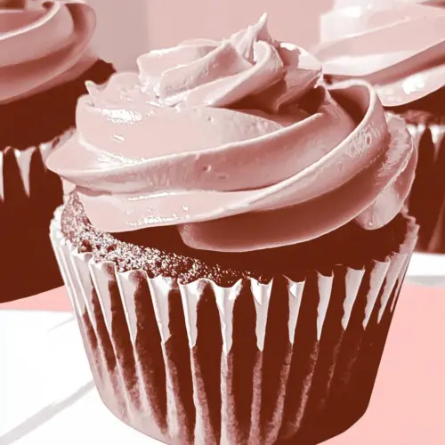 Pink Strawberry Cupcakes